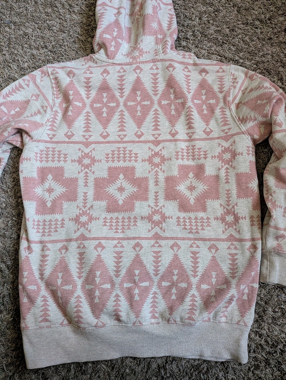 Ariat Real Southwest Aztec Cotton Blend Logo Pullover Hoodie Women's M - Picture 8 of 8